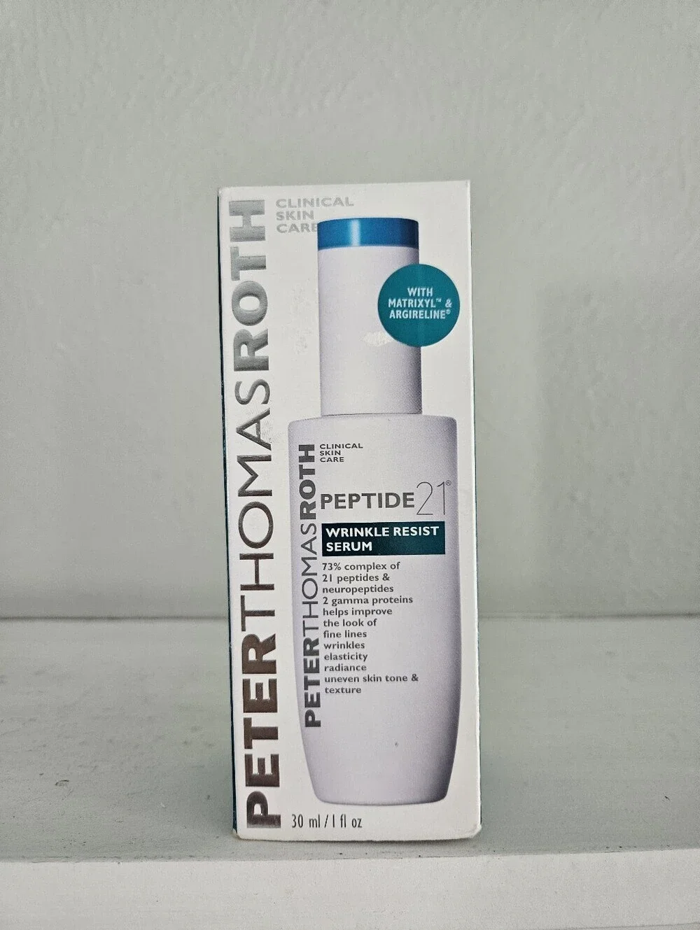 New In Box- PTR Peter Thomas Roth Peptide21 Wrinkle Resist Serum 1 Ounce